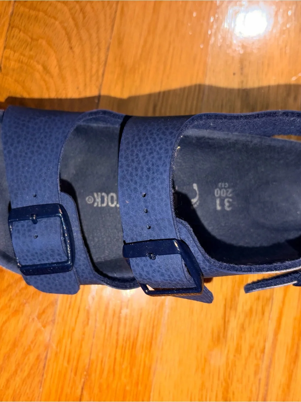 Birkenstock Kids Navy Blue Two-Strap Sandals